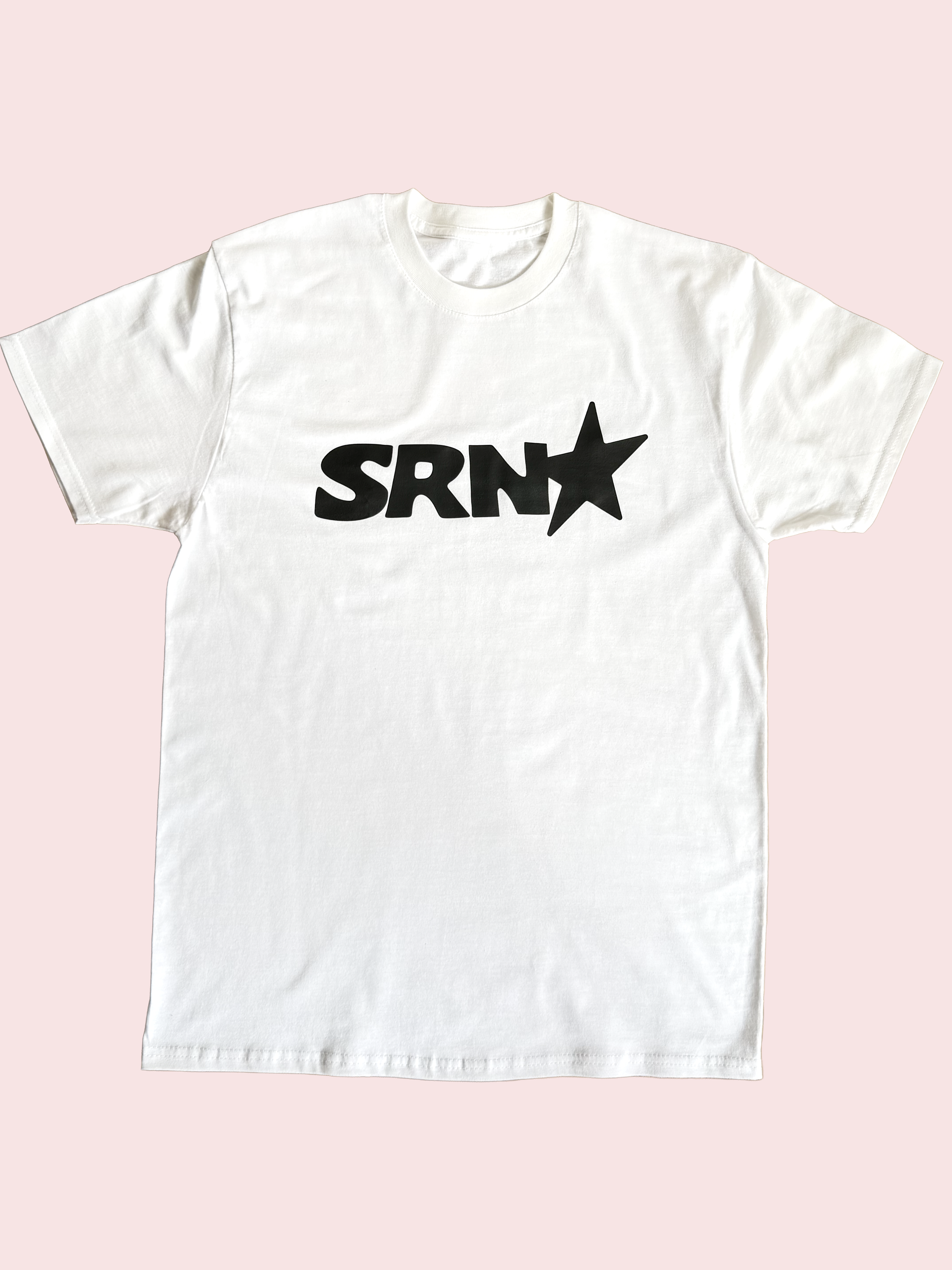 SRN LOGO WHITE TEE
